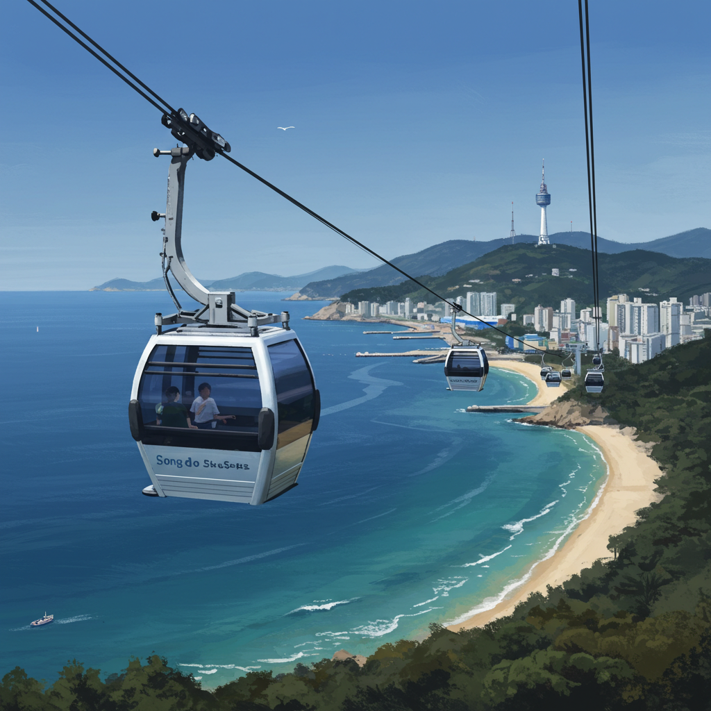 Explore the Songdo Marine Cable Car in Busan: A Romantic Symphony of Sky and Sea